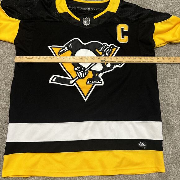 Sidney Crosby Jersey Adidas Pittsburgh Penguins Climalite NHL Size 52 - Picture 4 of 6